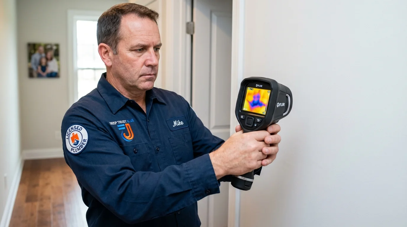Thermal imaging leak detection by Johns Plumbing LLC in Collierville
